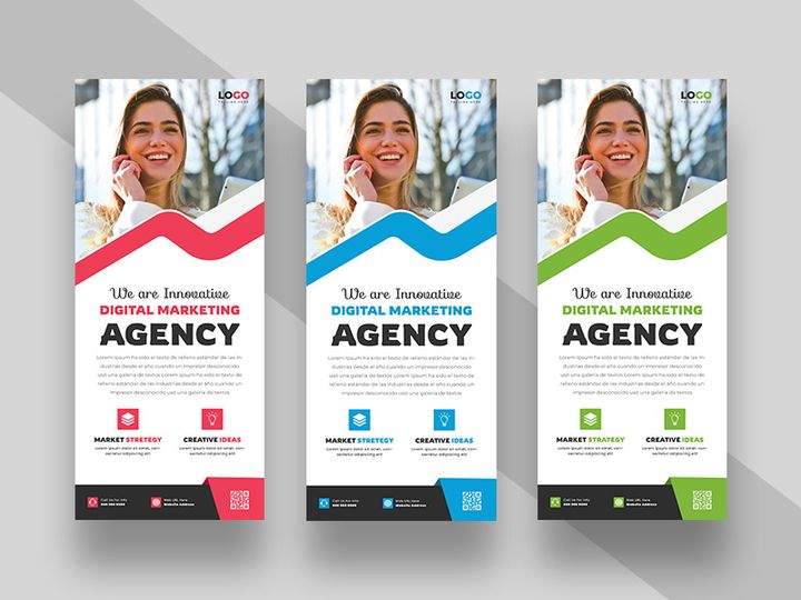 Marketing Agency Roll Up Standee Banner Ver-11