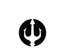 Trident Logo Template vector icon illustration design
