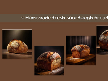 Homemade fresh sourdough bread preview picture