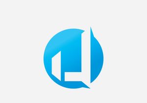 U letter logo alphabet design icon for company