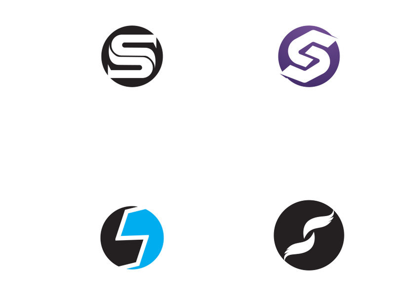 Initial letter S element abstract logo.