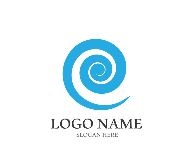 Wave beach vector illustration design logo