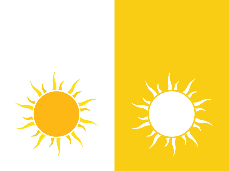 Sun vector illustration icon logo template design