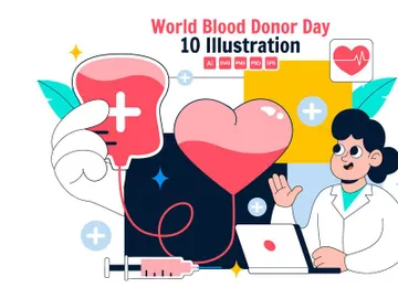10 World Blood Donor Day Illustration preview picture