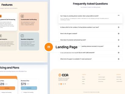 Call Connect AI |  Landing Page UI Kit
