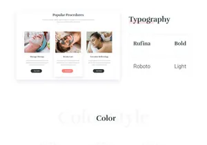 Leospa: Free PSD template for Spa and beauty