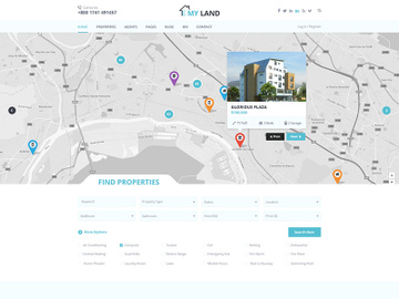 Real Estate PSD Template preview picture