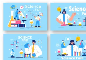 9 Laboratory Science Fair Illustration