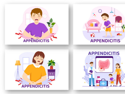 12 Appendicitis Inflammation Illustration
