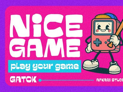 Gatok - Playful Display Typeface