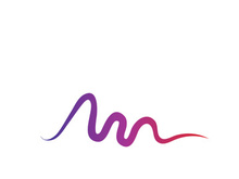 Sound waves vector illustration design template