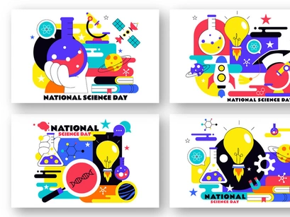 10 National Science Day Illustration