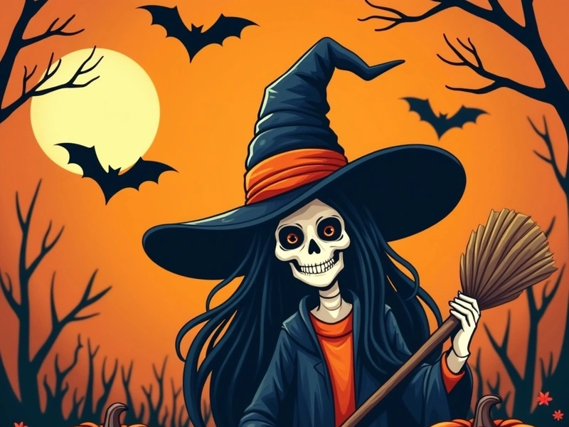 Halloween-themed image for product presentation