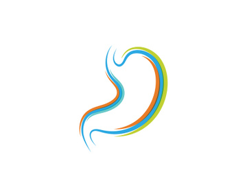 Stomach care icon logo designs illustration preview picture