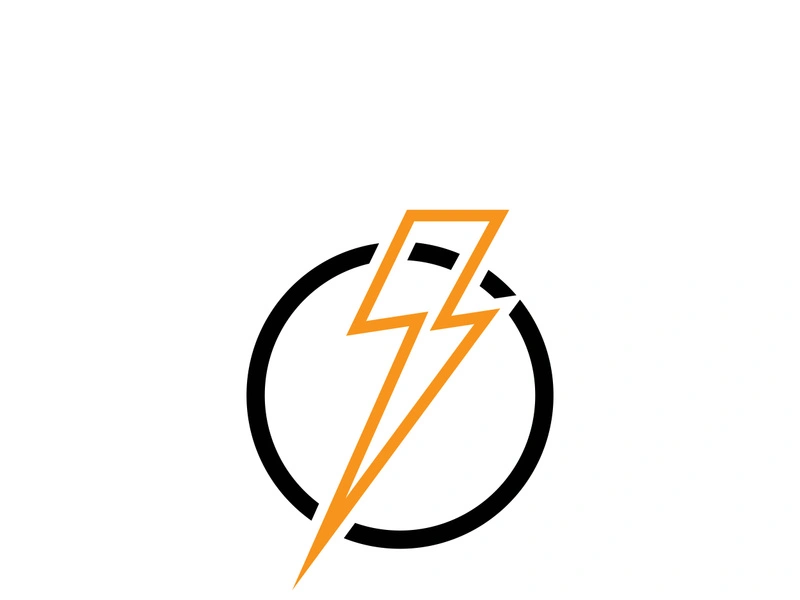 Lightning bolt flash thunderbolt icons vector