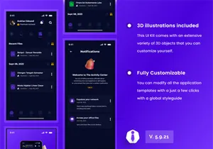 Microsoft Office 365 App UI Kits