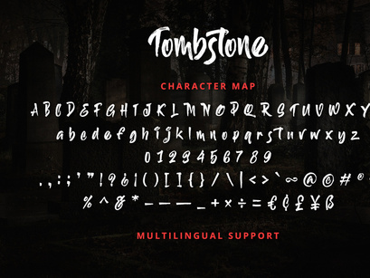 Tombstone - Horror Display Font