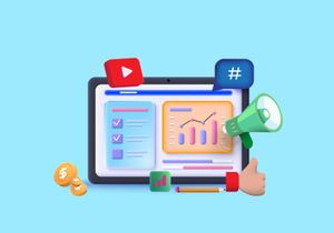 3D Seo Marketing UI Kit Illustration