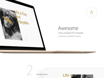 Clean Onepage Template preview picture