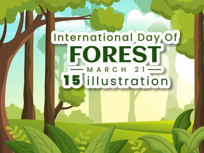 15 World forestry day Illustration