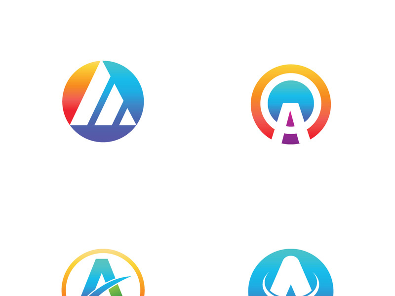 modern and creative initial letter A logo.