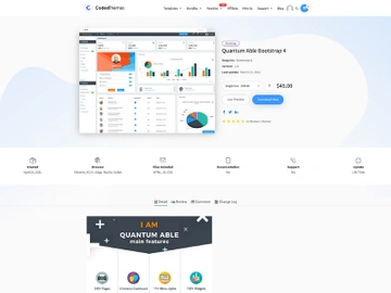 Quantum Able Bootstrap 4 Admin Template preview picture
