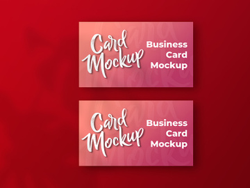 Business card concept mockup preview picture
