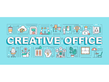 Creative office word concepts banner preview picture