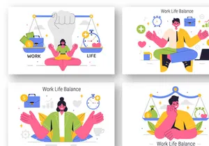 9 Work Life Balance Illustration