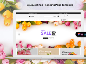 Bouquet Shop Landing Page Template preview picture