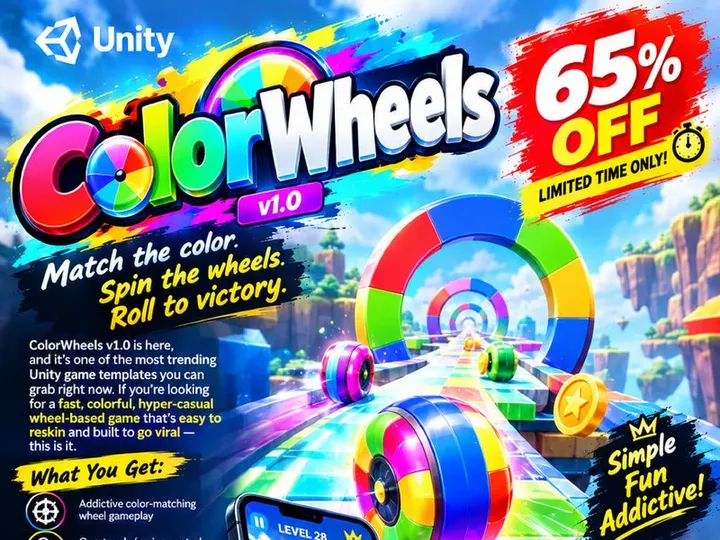 ColorWheels v1.0 — Most Trending Unity Games Sale — 65% OFF!