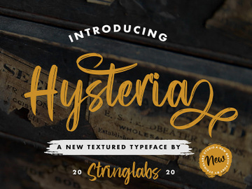 Hysteria - Stylish Script Font preview picture