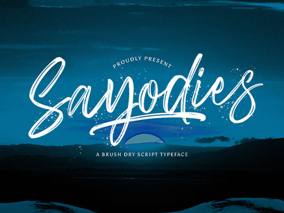 Sayodies - Handbrush Script Font