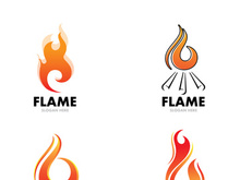 Fire flame vector illustration design