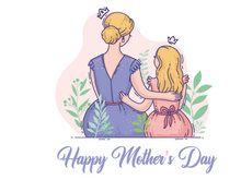 Happy Mother's Day SVG illustration