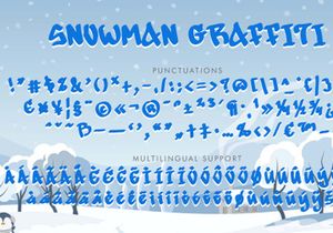 Snowman Graffiti