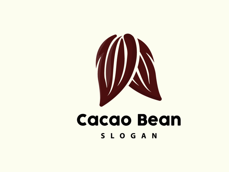 Cacao Logo, Cocoa Fruit Plant Logo