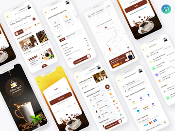 Coffee Shop Mobile App UI Kit preview picture