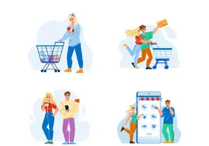Shopping characters