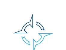 Compass logo  signs and symbols vector