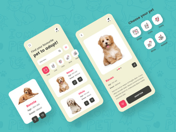 Pet Adoption App Design preview picture