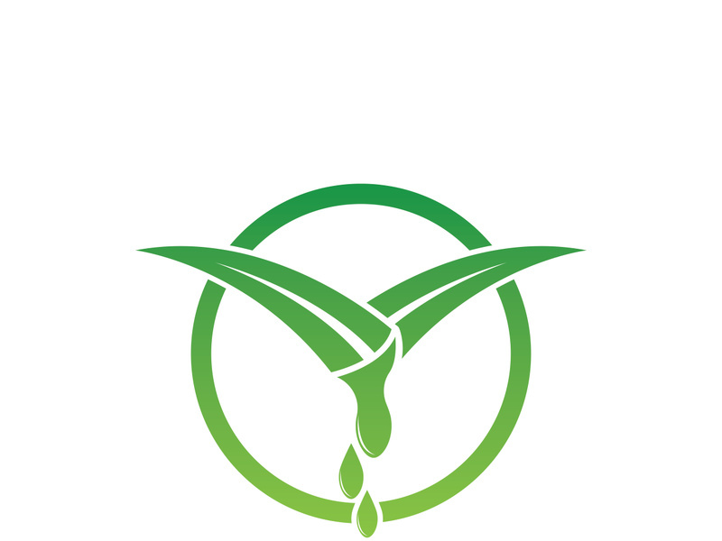 Aloe Vera logo icon design symbol beauty skin care