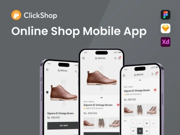 ClickShop - Online Shop Mobile App Template preview picture