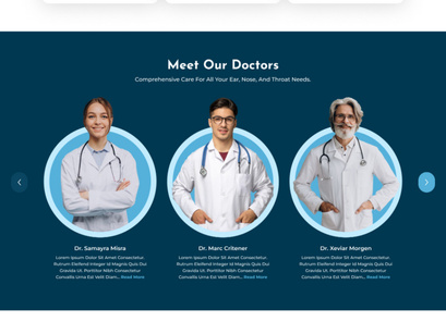 ENT Doctor Website UI/UX Design Kit