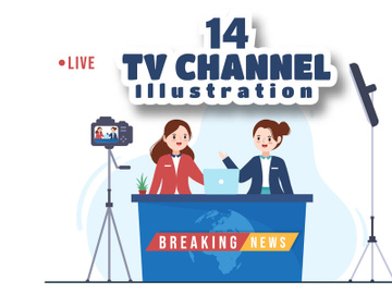 14 TV Channel Illustration preview picture