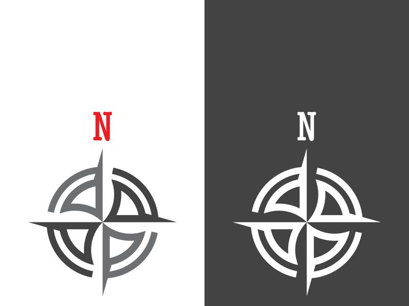 Compass logo template vector icon illustration design