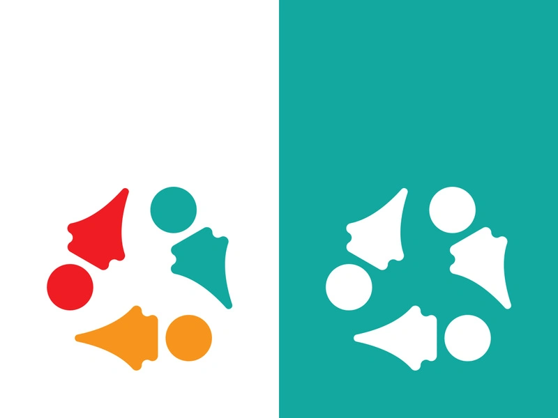 Community, network and social icon design template