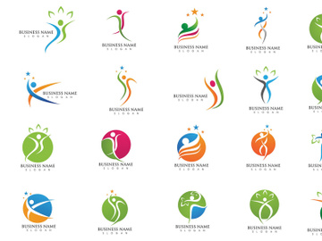 People Health life logo vector preview picture