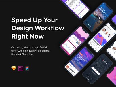 Origin Mobile UI Kit for SKETCH