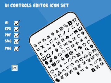 UI Controls Editor Icon Set preview picture